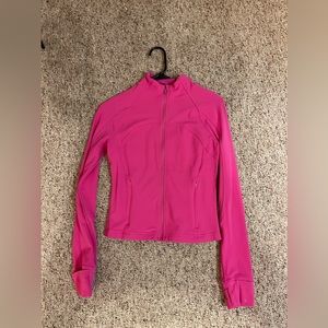 LULULEMON CROPPED DEFINE JACKET, SIZE 6, SONIC PINK